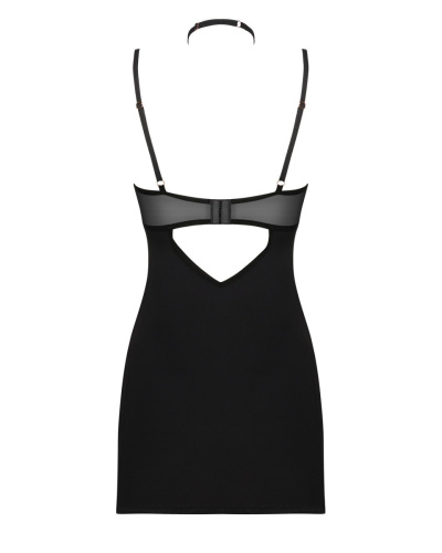 Obsessive Selinne chemise & thong - еротична сорочка та стрінги, M/L (чорний) - купити в Києві, Україні